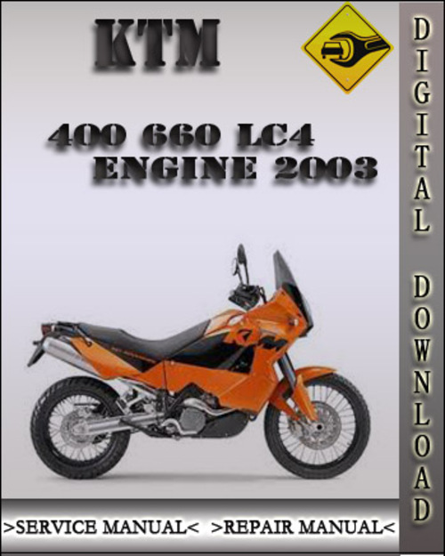 Product picture 2003 KTM 400 660 LC4 Engine Factory Service Repair Manual