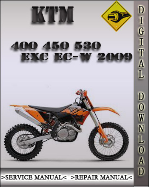 Product picture 2009 KTM 400 450 530 EXC EC-W Factory Service Repair Manual