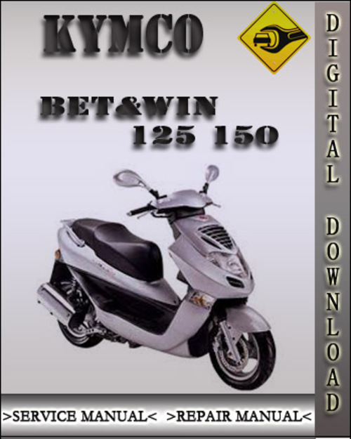 Product picture Kymco Bet&Win 125 150 Factory Service Repair Manual