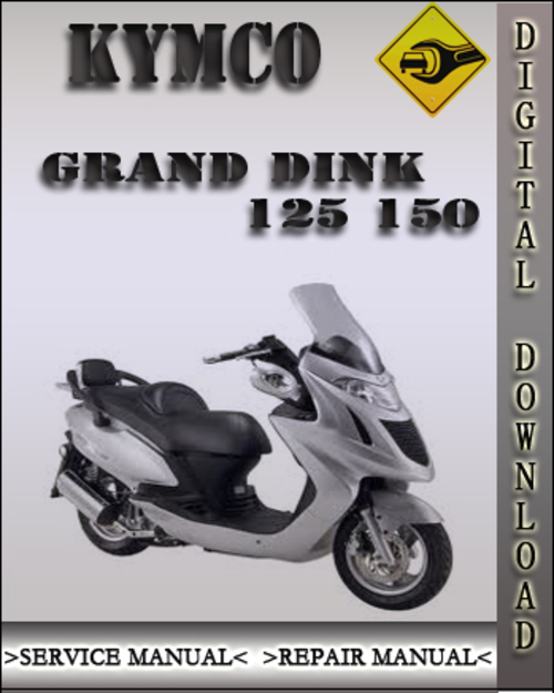 Product picture Kymco Grand Dink 125 150 Factory Service Repair Manual