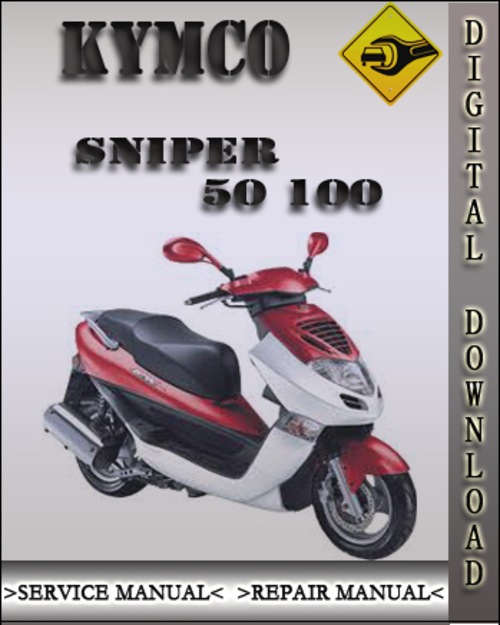 Product picture Kymco Sniper 50 100 Factory Service Repair Manual