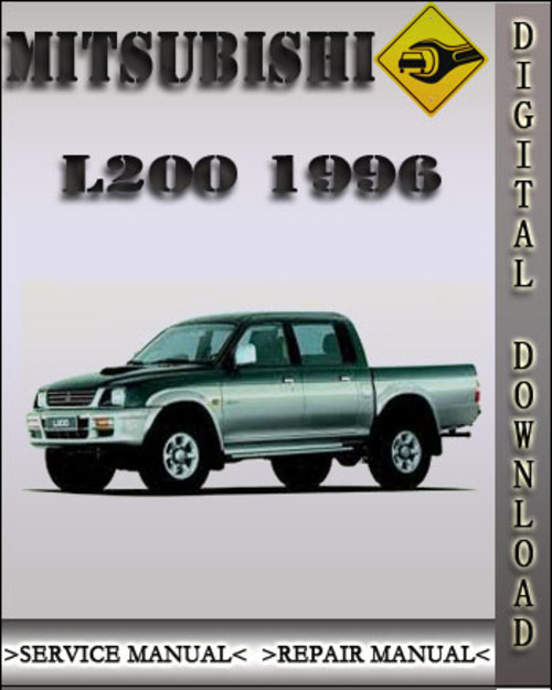 Product picture 1996 Mitsubishi L200 Factory Service Repair Manual