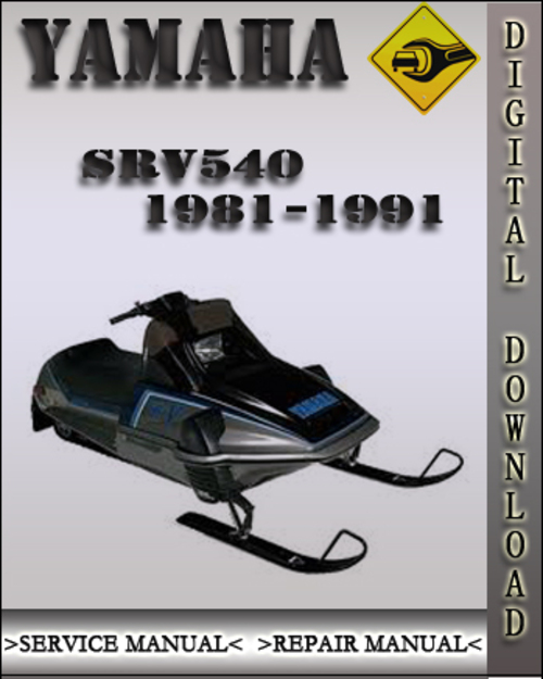 Product picture 1981-1991 Yamaha SRV540 Factory Service Repair Manual 1982 1983 1984 1985 1986 1987 1988 1989 1990