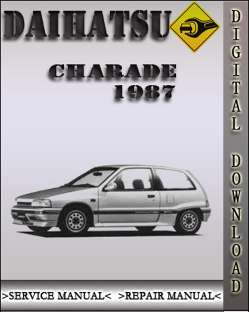 Product picture 1987 Daihatsu Charade Factory Service Repair Manual