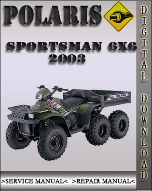 Product picture 2003 Polaris Sportsman 6x6 Factory Service Repair Manual